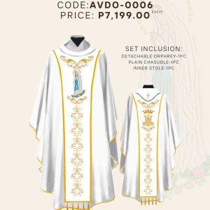 OUR LADY OF LOURDES DETACHABLE ORPHREY (AVDO-OLL-0006)