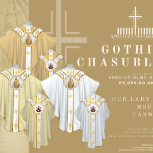 OUR LADY OF MOUNT CARMEL GOTHIC CHASUBLE V2 DESIGN (AVGC-V2-OLMC-0003)