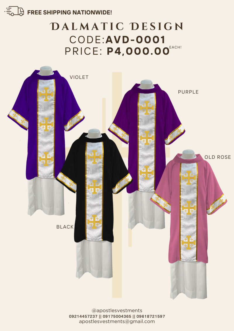 EMBROIDERED DALMATIC DESIGNS (AVD-0001)
