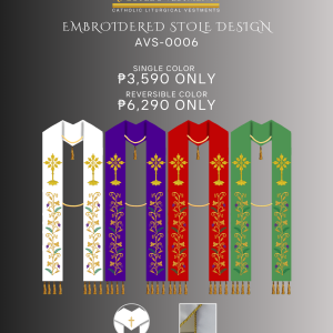 EMBROIDERED STOLE DESIGN (AVS-0006)