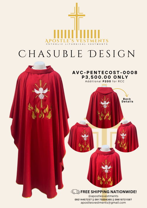 CHASUBLE DESIGN-PENTECOST (AVC-PENTECOST-0008)