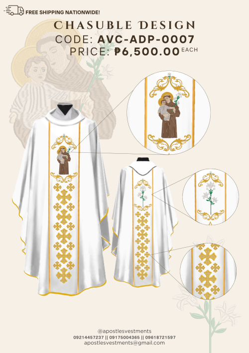 ST ANTHONY DE PADUA CASHUABLE DESIGNS (AVC-ADP-0007)