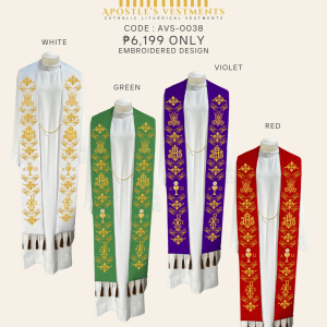 EMBROIDERED STOLE DESIGN (AVS-0038 )