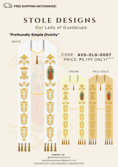 OUR LADY OF GUADALUPE STOLE DESIGNS (AVS-OLG-0007)