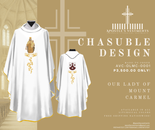 OUR LADY OF MOUNT CARMEL CHASUBLE DESIGNS (AVC-OLMC-0001)