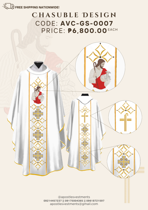 GOOD SHEPHERD CHASUBLE DESIGNS (AVC-GS-0007)