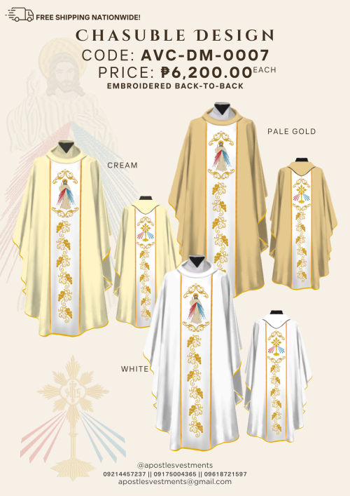 DEVINE MERCY CHASUBLE DESIGN (AVC-DM-0007)
