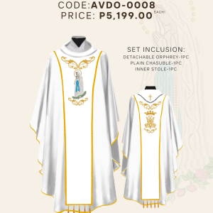 OUR LADY OF LOURDES DETACHABLE ORPHREY (AVDO-OLL-0008)