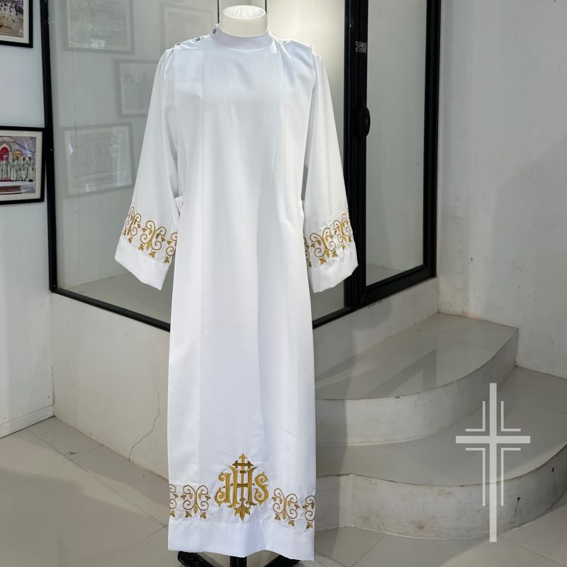 EMBROIDERED ALB DESIGN (AVA-IHS-0001)