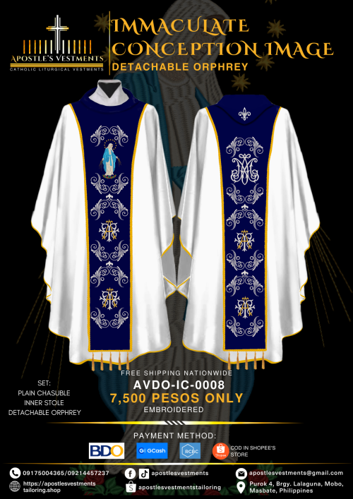 IMMACULATE CONCEPTION DETACHABLE ORPHREY DESIGNS (AVDO-IC-0008)
