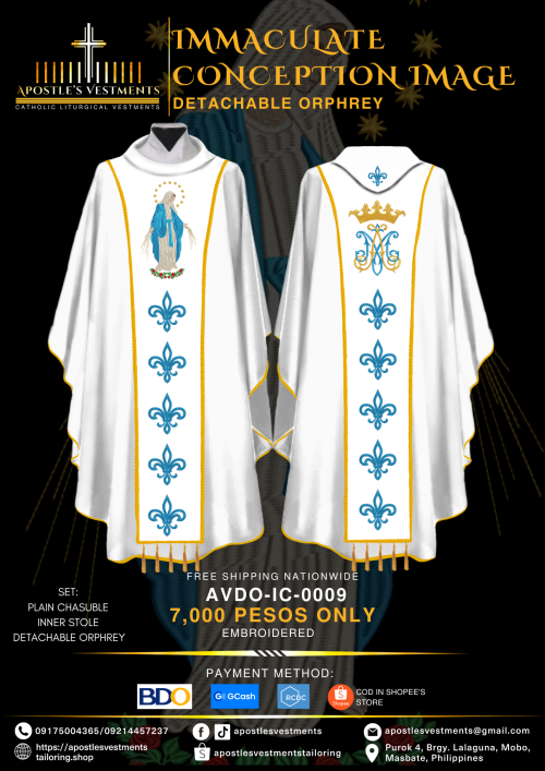 IMMACULATE CONCEPTION DETACHABLE ORPHREY DESIGNS (AVDO-IC-0009)