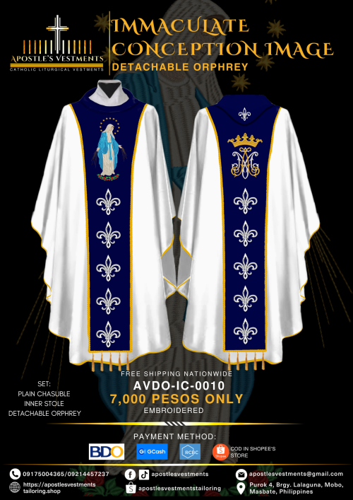 IMMACULATE CONCEPTION DETACHABLE ORPHREY DESIGNS (AVDO-IC-0010)