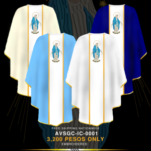 IMMACULATE CONCEPTION SEMI-GOTHIC CHASUBLE (AVSGC-IC-0001)