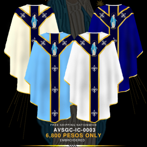 IMMACULATE CONCEPTION SEMI-GOTHIC CHASUBLE (AVSGC-IC-0003)