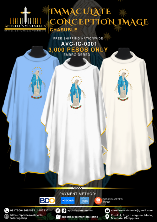 IMMACULATE CONCEPTION CHASUBLE DESIGNS (AVC-IC-0001)