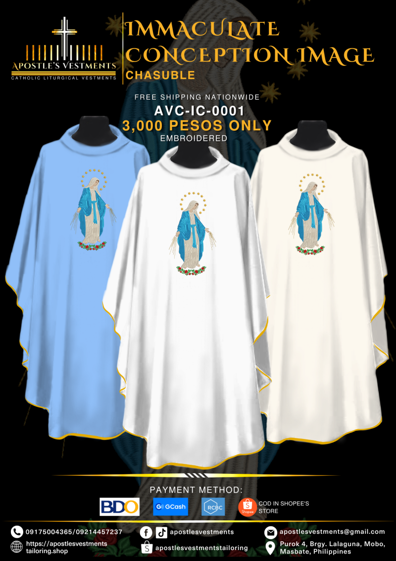 IMMACULATE CONCEPTION CHASUBLE DESIGN (AVC-IC-0001)