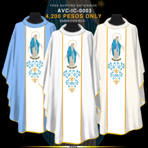 IMMACULATE CONCEPTION CHASUBLE DESIGN (AVC-IC-0003)
