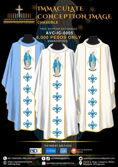 IMMACULATE CONCEPTION CHASUBLE DESIGNS (AVC-IC-0005)