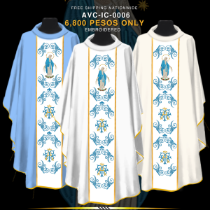 IMMACULATE CONCEPTION CHASUBLE DESIGN (AVC-IC-0006)