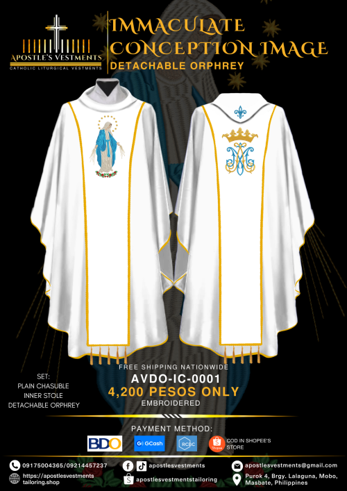 IMMACULATE CONCEPTION DETACHABLE ORPHREY DESIGNS (AVDO-IC-0001)