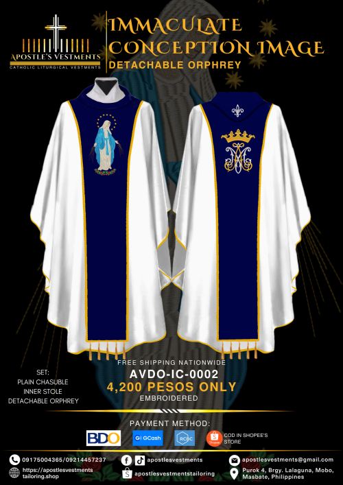 IMMACULATE CONCEPTION DETACHABLE ORPHREY DESIGNS (AVDO-IC-0002)