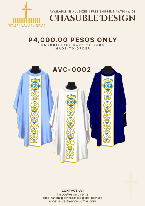 EMBROIDERED CHASUBLE (AVC-0002)