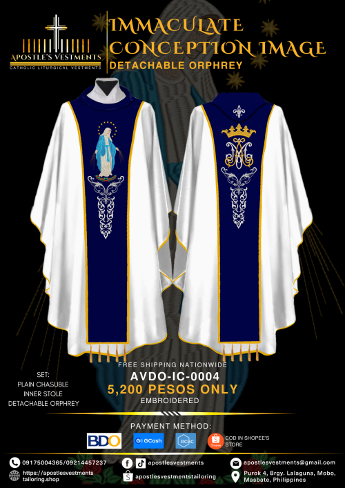 IMMACULATE CONCEPTION DETACHABLE ORPHREY DESIGNS (AVDO-IC-0004)