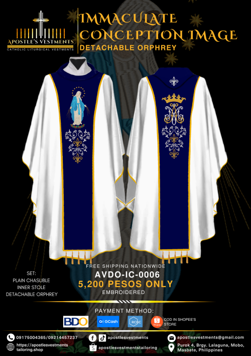 IMMACULATE CONCEPTION DETACHABLE ORPHREY DESIGNS (AVDO-IC-0006)
