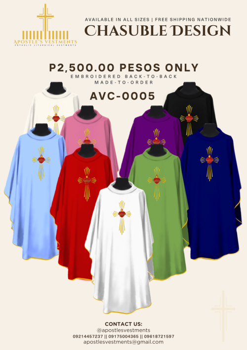 EMBROIDERED CHASUBLE(AVC-0005)