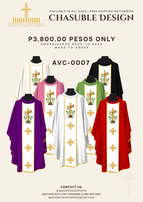 EMBROIDERED CHASUBLE (AVC-0007)