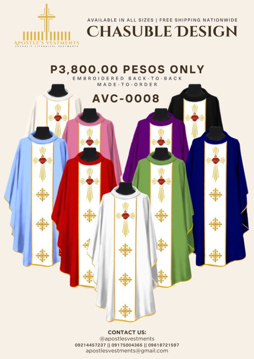 EMBROIDERED CHASUBLE (AVC-0008)