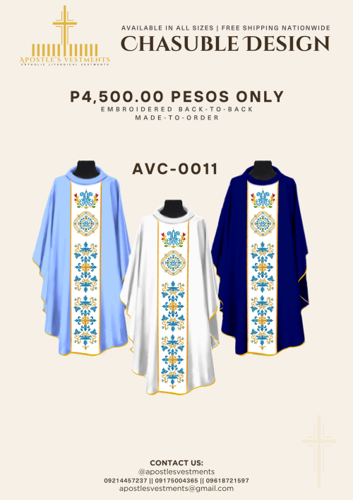 EMBROIDERED CHASUBLE (AVC-0011)