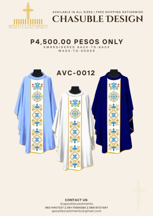 EMBROIDERED CHASUBLE (AVC-0012)