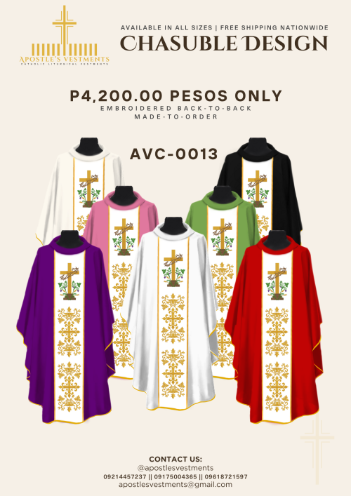 EMBROIDERED CHASUBLE (AVC-0013)