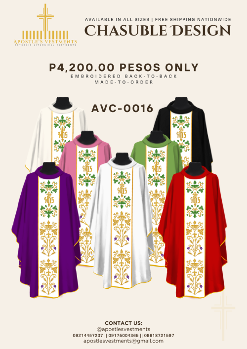 EMBRIODERED CHASUBLE (AVC-0016)
