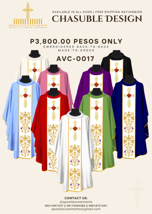 EMBROIDERED CHASUBLE (AVC-0017)