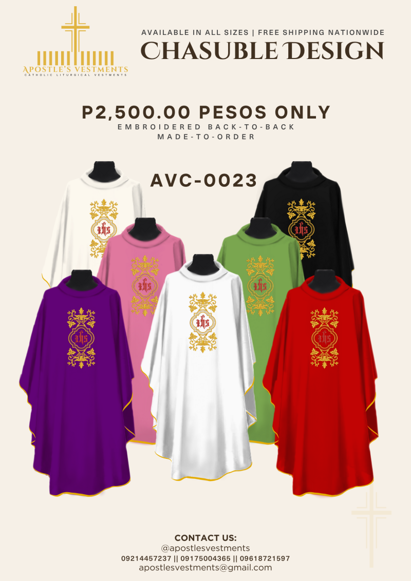 EMBROIDERED CHASUBLE (AVC-0023)