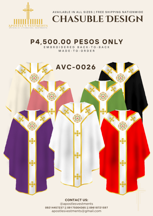 EMBROIDED CHASUBLE (AVC-0026)