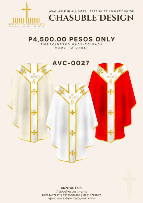 EMBROIDED CHASUBLE (AVC-0027)