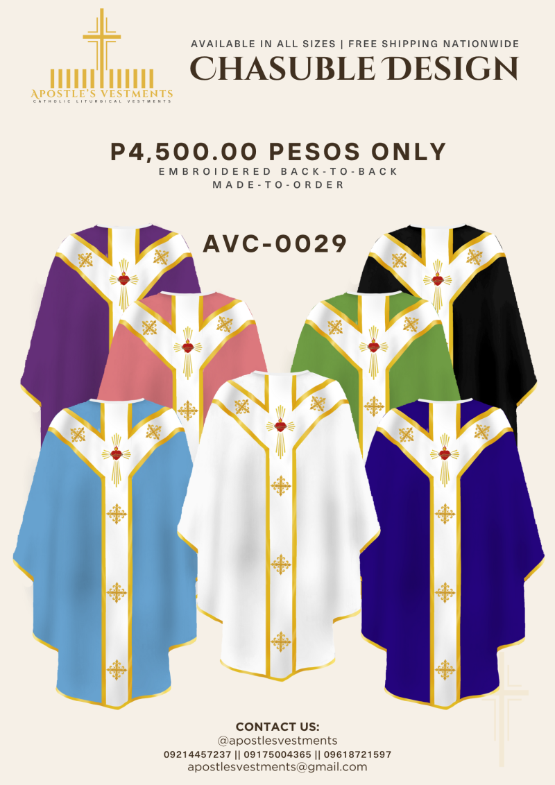 EMBROIDED CHASUBLE (AVC-0029)