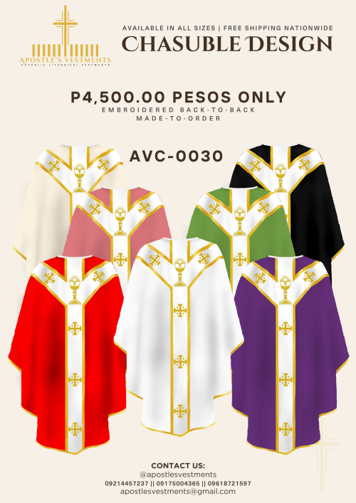 EMBROIDED CHASUBLE (AVC-0030)