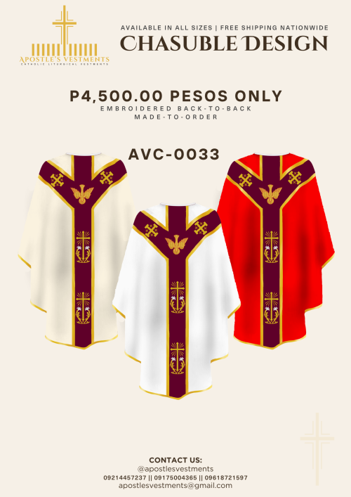 EMBROIDED CHASUBLE (AVC-0033)