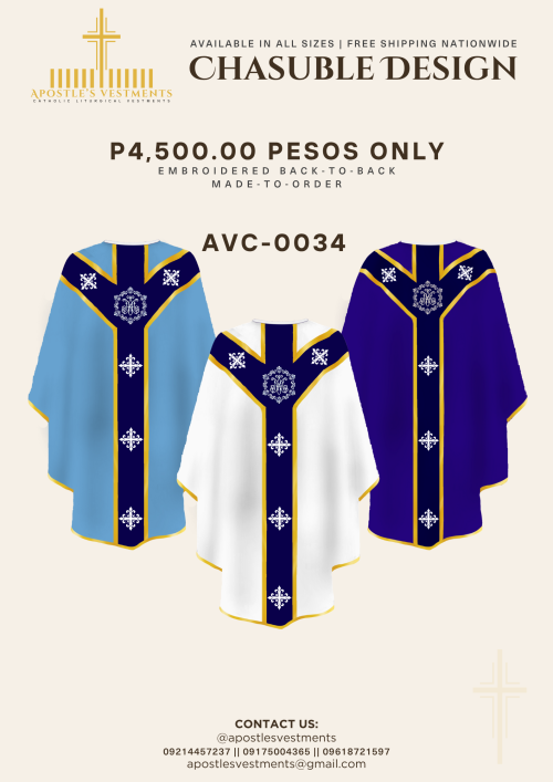 EMBROIDED CHASUBLE (AVC-0034)