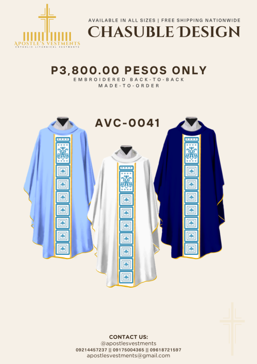 EMBROIDED CHASUBLE (AVC-0041)