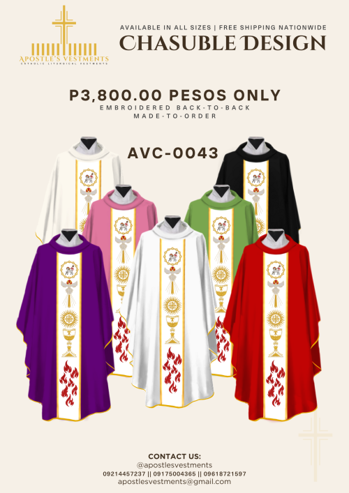 EMBROIDERED CHASUBLE (AVC-0043)