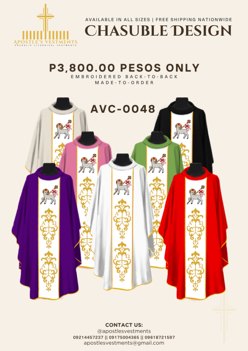 EMBROIDERED CHASUBLE (AVC-0048)