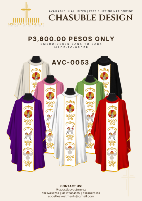 EMBROIDERED CHASUBLE (AVC-0053)