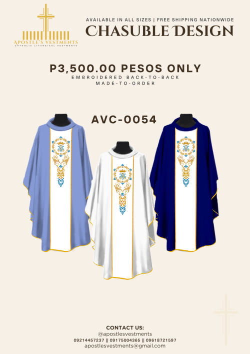 EMBROIDERED CHASUBLE (AVC-0054)