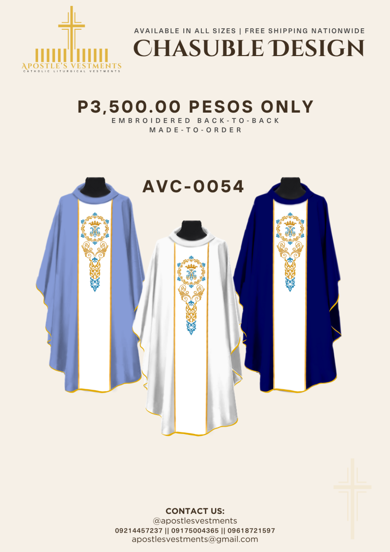 EMBROIDERED CHASUBLE (AVC-0054)
