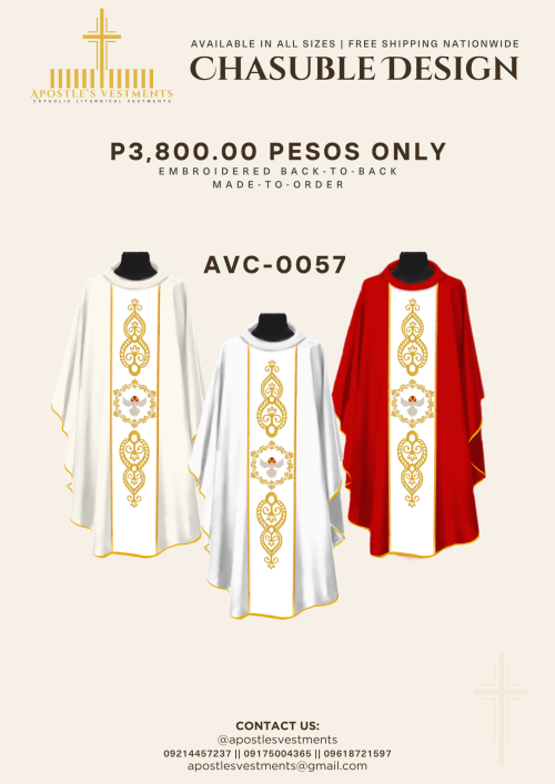EMBROIDERED CHASUBLE (AVC-0057)